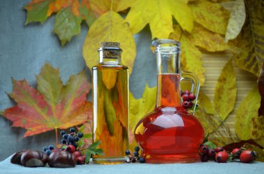 Tentür sonbahar kompozisyon