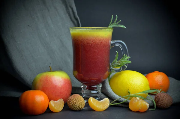 Fruit Smoothie Citrus Diet Bio Fit Detox — Stock Photo, Image