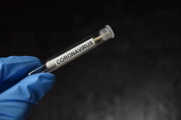Coronavirus Teszt Világ Pandémia — Stock Fotó