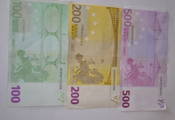Para. Nakit. Euro banknotlar — Stok fotoğraf