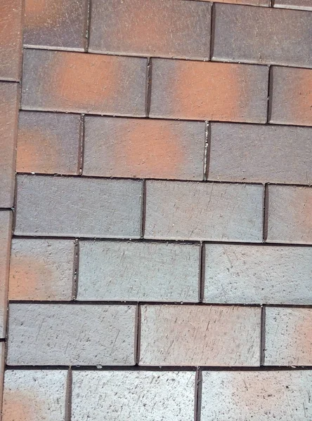 棕色砖墙背景与复制空间 — 图库照片