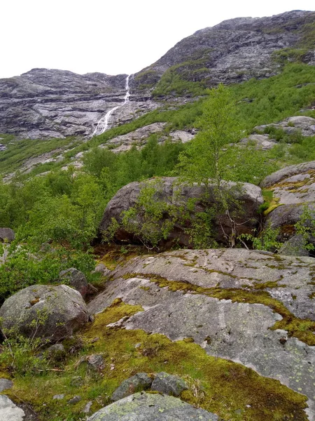 Noruega paisaje de montaña con espacio de copia — Foto de Stock