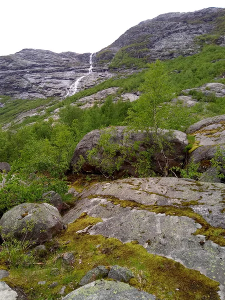 Norway mountain landscape with copy space — Stock Photo, Image