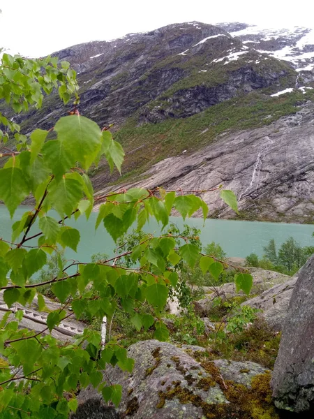 Ορεινό τοπίο της Νορβηγίας με χώρο αντιγραφής — Φωτογραφία Αρχείου