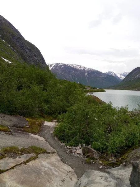 Norway mountain landscape with copy space — Stock Photo, Image