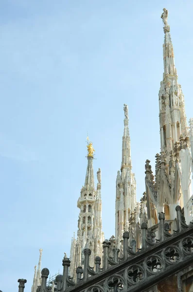 Pohled do Miláno, pohled shora, s kopií prostor — Stock fotografie