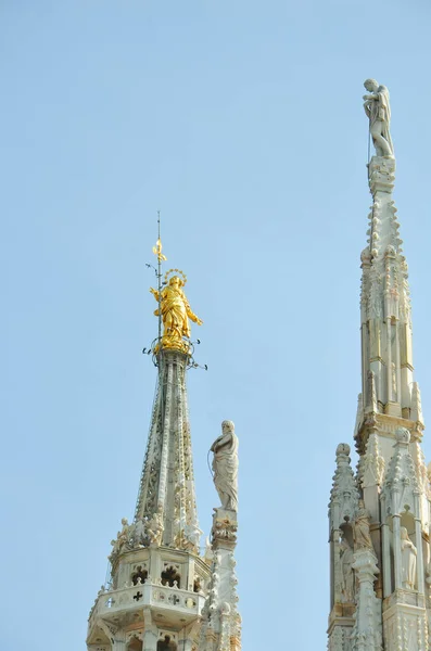 Zobacz do Mediolanu, widok z góry, z miejsca kopii — Zdjęcie stockowe