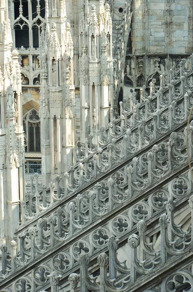 Milan Cathedral (Duomo) v Miláně, Itálie — Stock fotografie