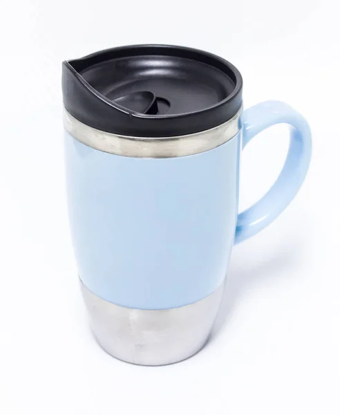 Tasse à café portable en acier inoxydable — Photo
