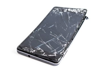 Bozuk ekranlı cep telefonu