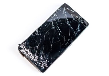 Bozuk ekranlı cep telefonu