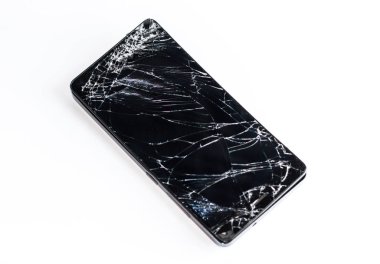 Bozuk ekranlı cep telefonu