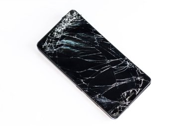 Bozuk ekranlı cep telefonu