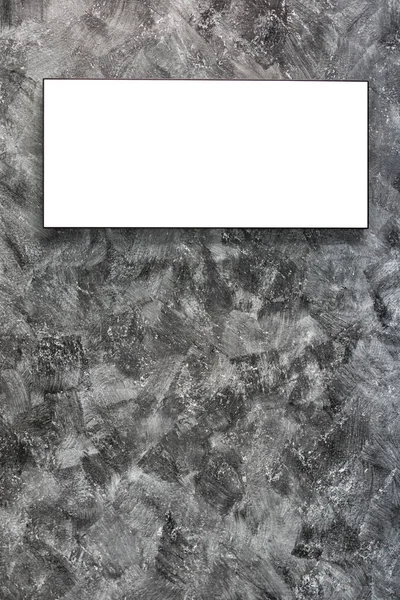 Moldura vazia na parede de concreto — Fotografia de Stock