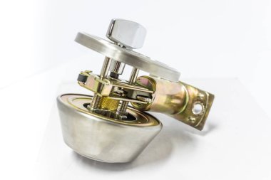 Modern tarz kapının kolu için doğal ahşap kapı