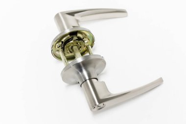 Modern tarz kapının kolu için doğal ahşap kapı