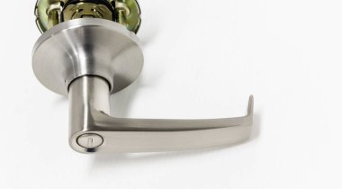 Modern tarz kapının kolu için doğal ahşap kapı