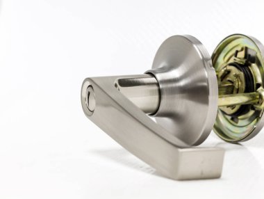 Modern tarz kapının kolu için doğal ahşap kapı