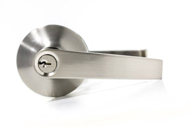 Modern tarz kapının kolu için doğal ahşap kapı