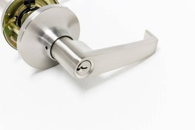 Modern tarz kapının kolu için doğal ahşap kapı