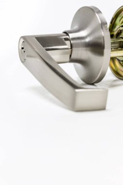 Modern tarz kapının kolu için doğal ahşap kapı