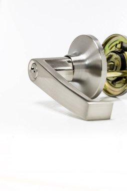 Modern tarz kapının kolu için doğal ahşap kapı