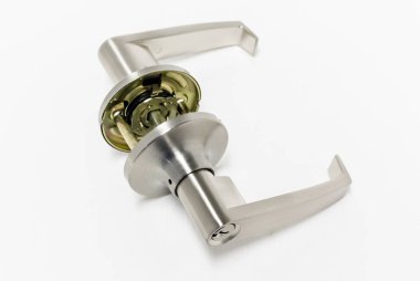 Modern tarz kapının kolu için doğal ahşap kapı