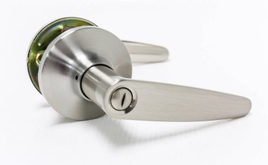 Modern tarz kapının kolu için doğal ahşap kapı