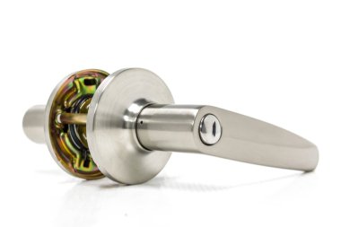 Modern tarz kapının kolu için doğal ahşap kapı