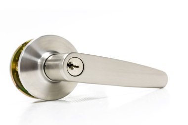 Modern tarz kapının kolu için doğal ahşap kapı