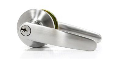 Modern tarz kapının kolu için doğal ahşap kapı