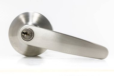 Modern tarz kapının kolu için doğal ahşap kapı