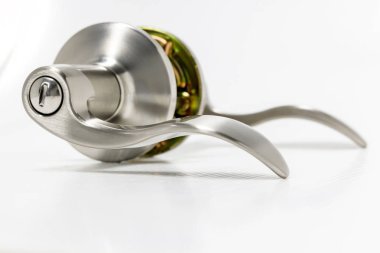 Modern tarz kapının kolu için doğal ahşap kapı