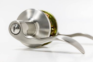 Modern tarz kapının kolu için doğal ahşap kapı