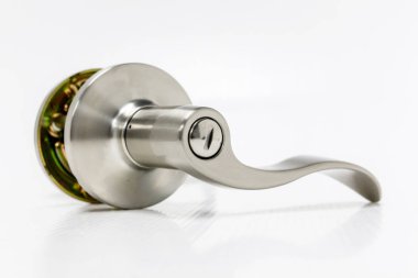 Modern tarz kapının kolu için doğal ahşap kapı