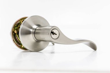 Modern tarz kapının kolu için doğal ahşap kapı