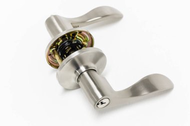 Modern tarz kapının kolu için doğal ahşap kapı