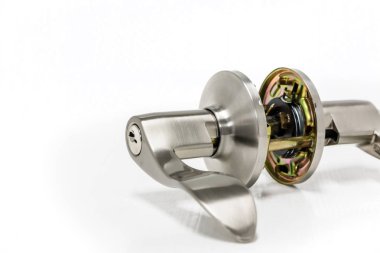 Modern tarz kapının kolu için doğal ahşap kapı