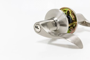 Modern tarz kapının kolu için doğal ahşap kapı