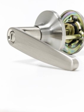 Modern tarz kapının kolu için doğal ahşap kapı