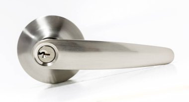 Modern tarz kapının kolu için doğal ahşap kapı