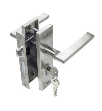 Modern tarz kapının kolu için doğal ahşap kapı