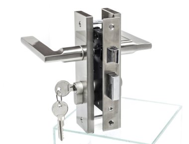 Modern tarz kapının kolu için doğal ahşap kapı