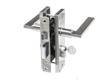 Modern tarz kapının kolu için doğal ahşap kapı