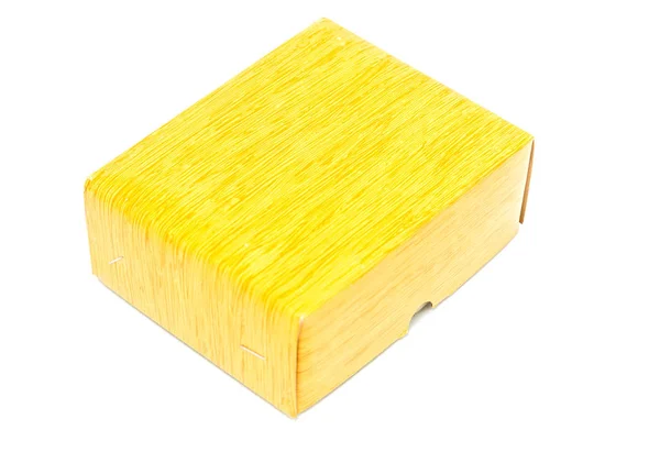 Scatola di cartone struttura in legno — Foto Stock