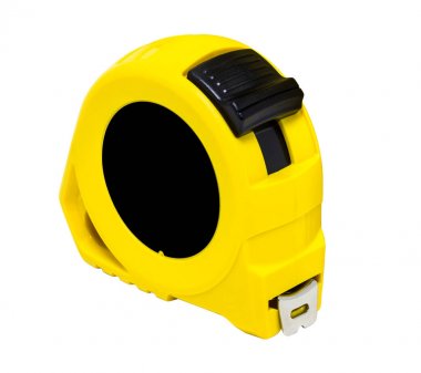 Teyp ölçüsü beyaza izole edildi