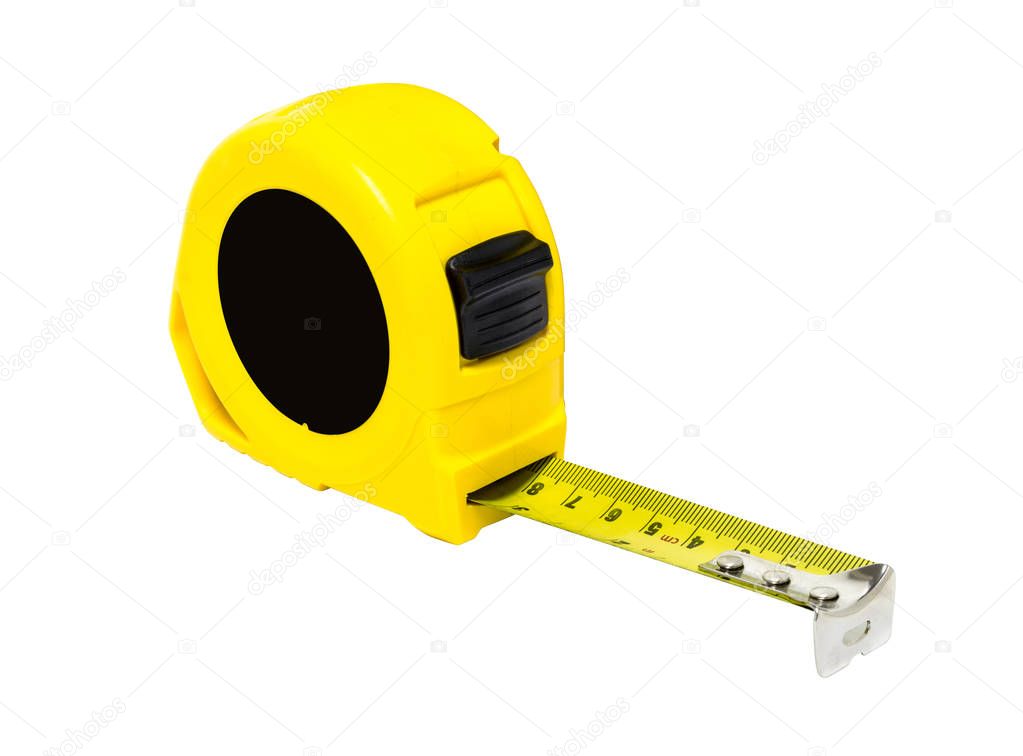 Tape measure isolated on white