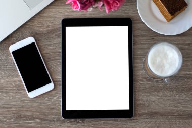bilgisayar Pc tablet ve dokunmatik telefon ile izole perde  