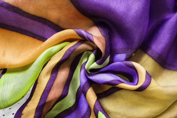 多彩的披着的丝绸 — 图库照片