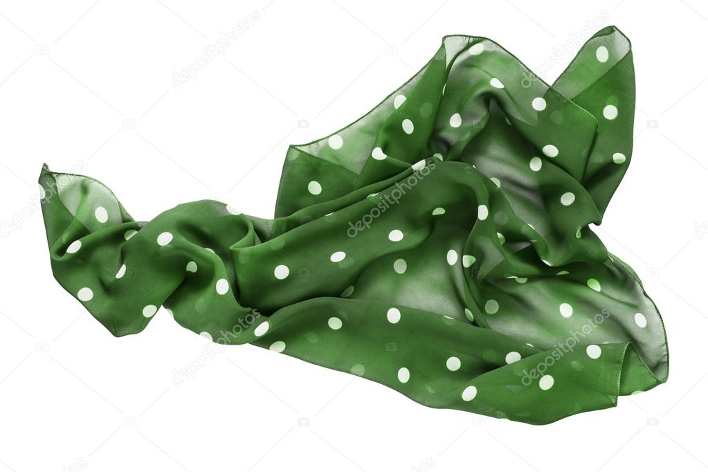 Crumpled kerchief isolated